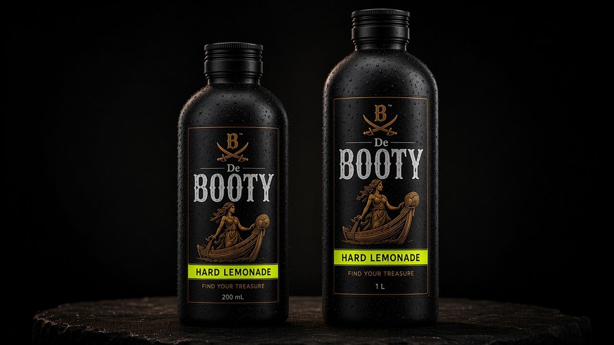 De Booty Hard Lemonade — Lil Booty 200 mL and Big Booty 1 L