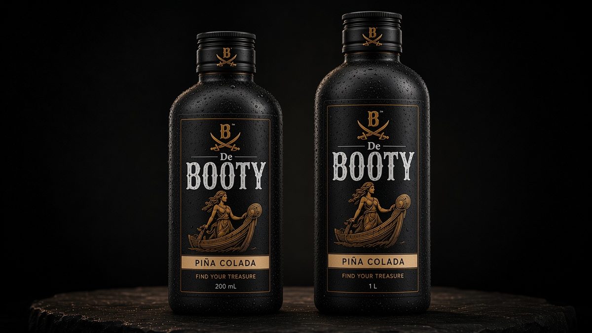 De Booty Piña Colada — Lil Booty 200 mL and Big Booty 1 L